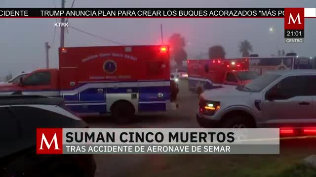 Avión de la Semar se estrella; registran cinco muertos | Elisa Alanís, 22 de diciembre de 2025
