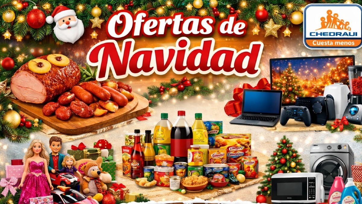 Ofertas por Navidad. Chedraui REMATA todos estos productos en diciembre; descuentos en pantallas, celulares, baterías de cocina y más