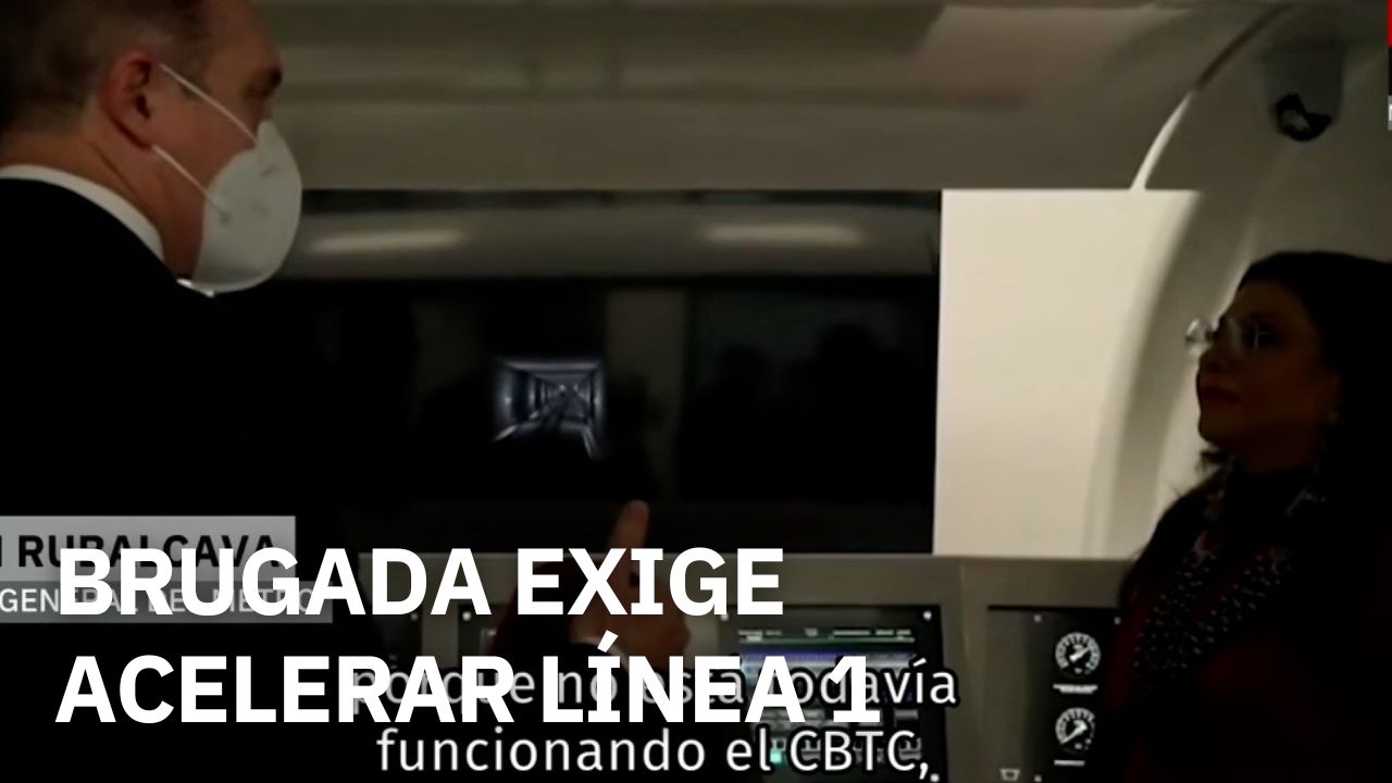 Clara Brugada pide a Adrián Rubalcava acelerar obras de la Línea 1 del Metro