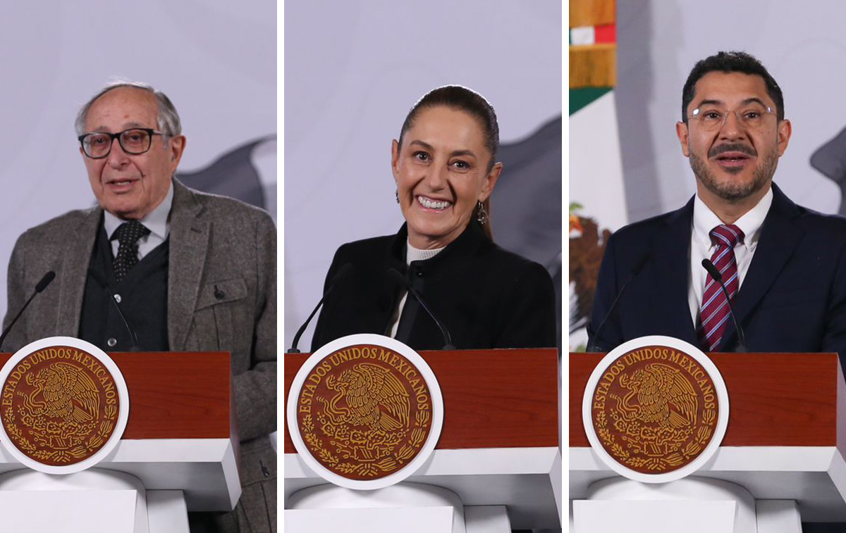 Conferencia de prensa de la presidenta Claudia Sheinbaum en Palacio Nacional el 23 de diciembre. | Ariana Pérez