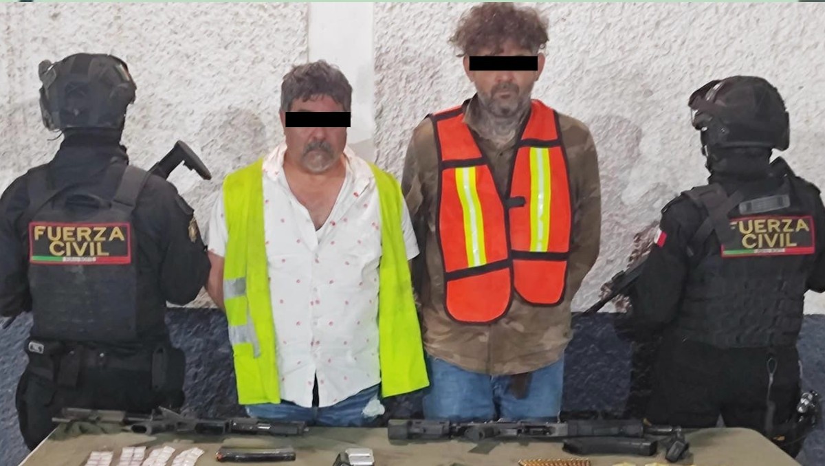 Los detenidos fueron identificados como Ángel N., de 50 años, y Francisco N., de 43. Foto: Especial