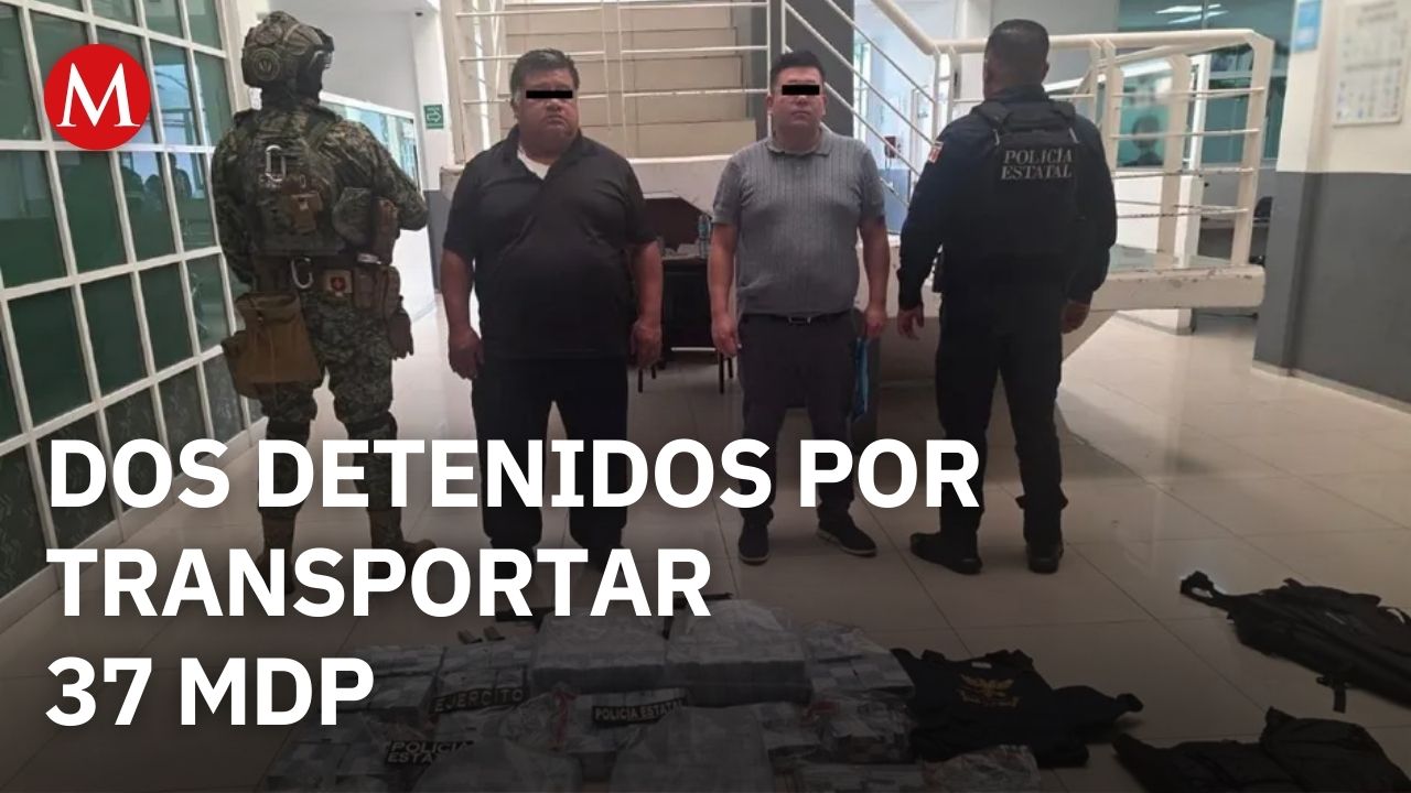 Dictan prisión preventiva a dos hombres que transportaban 37 mdp en Naucalpan, Estado de México