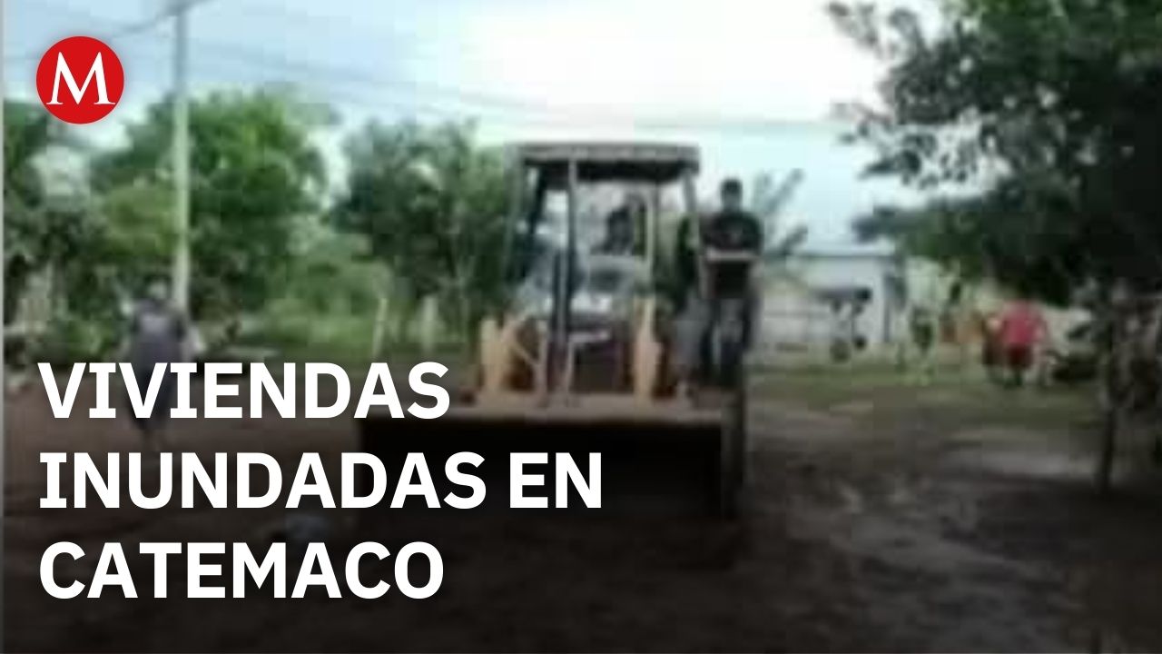 Más de doscientas viviendas en Catemaco sufren afectaciones por las lluvias