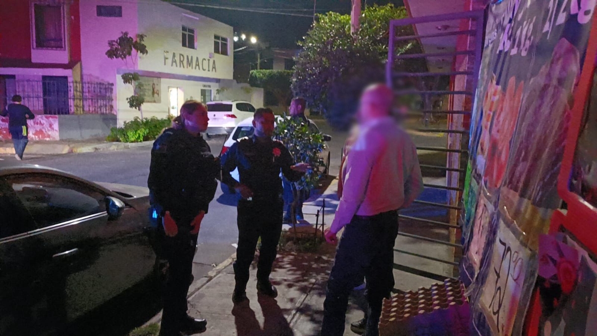 El hombre pudo volver a salvo con su esposa gracias a la intervención de los elementos de seguridad (Foto: Cortesía)