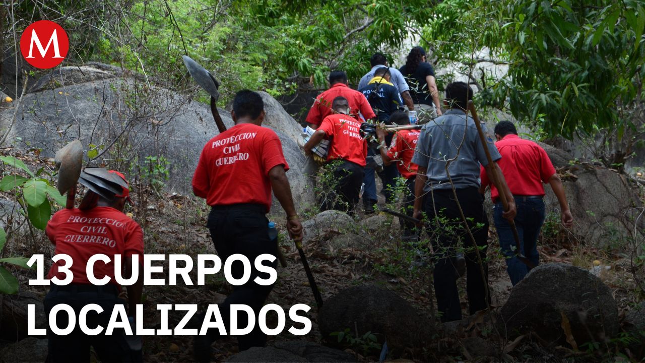 Localizan 13 cuerpos en Guerrero durante jornadas de búsqueda en 2025; dos ya identificados