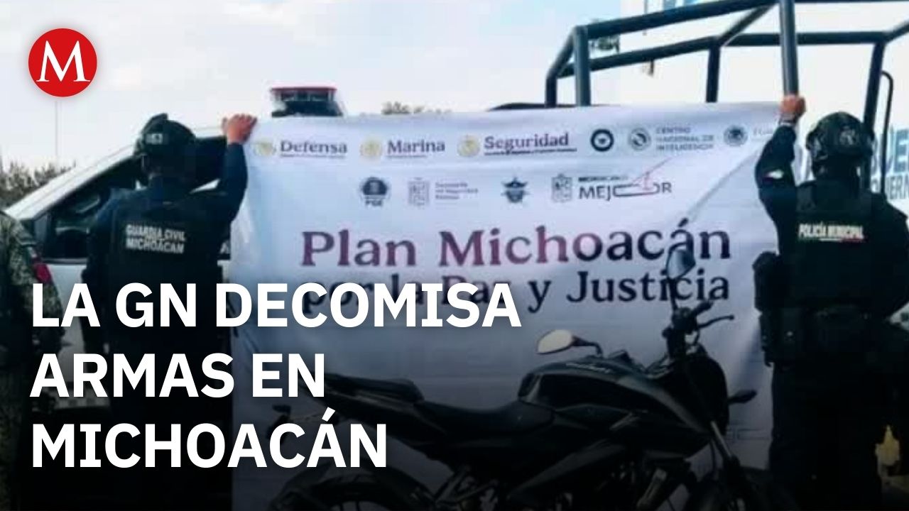 En Michoacán, autoridades decomisan armas por medio del Plan Michoacán por la Paz y la Justicia