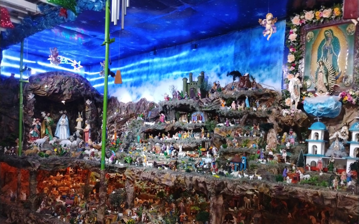 Nacimiento monumental en la colonia Campbell de Tampico. | Sergio Sánchez