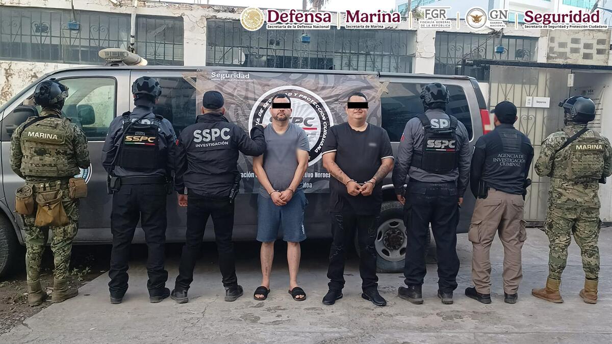 'El Pollo' y otro hombre fueron detenidos en Mazatlán, Sinaloa. | Especial