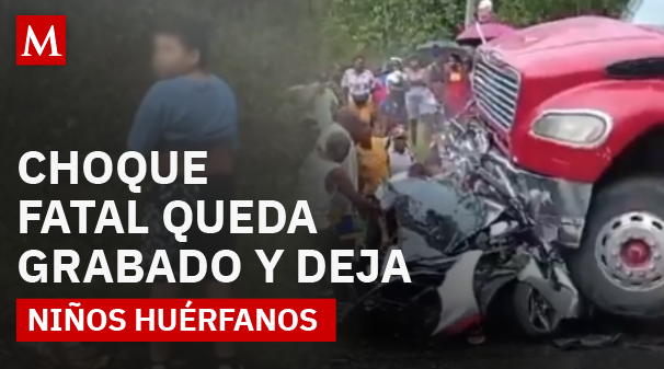 Video capta tragedia y deja a dos niños huérfanos días antes de Navidad