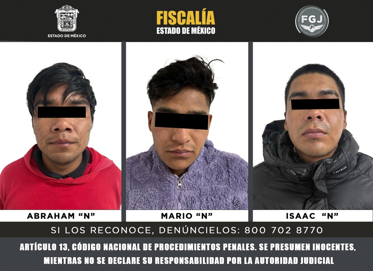 Se vinculó a proceso a Isaac ‘N’, Mario ‘N’ y Abraham ‘N’. | Especial