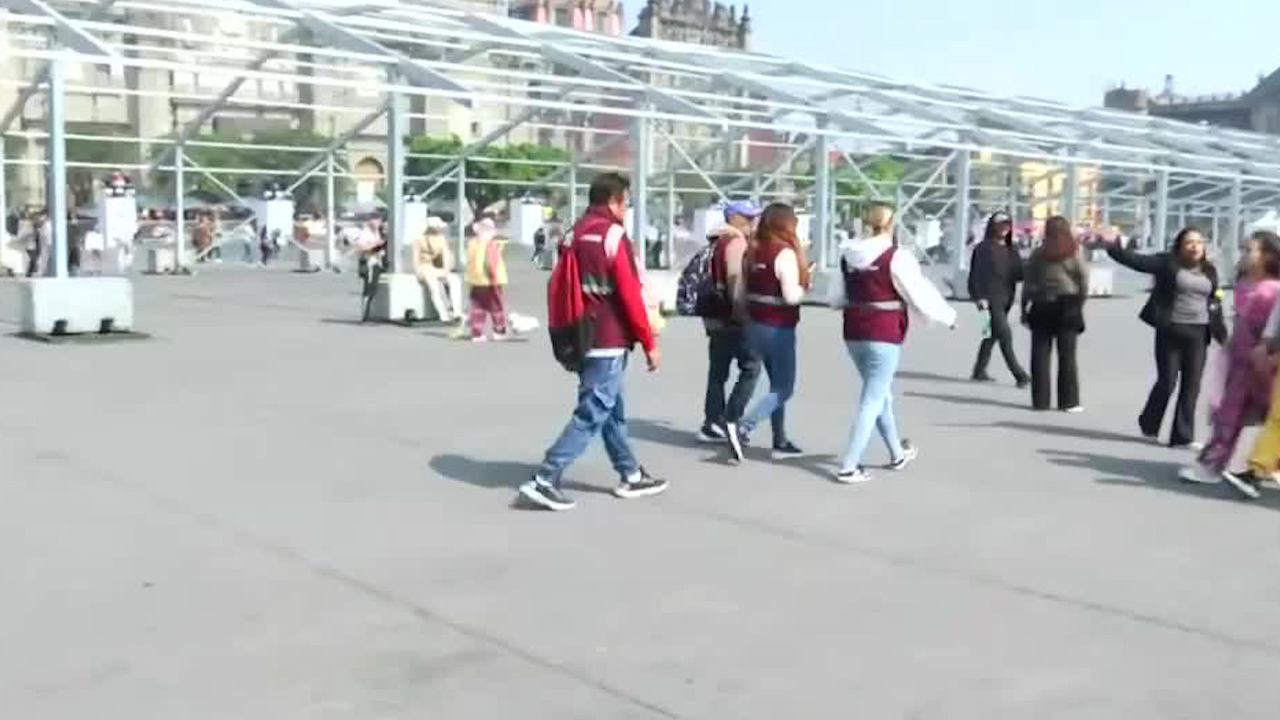 Afluencia en el Centro Histórico de CDMX por festejos navideños y compras