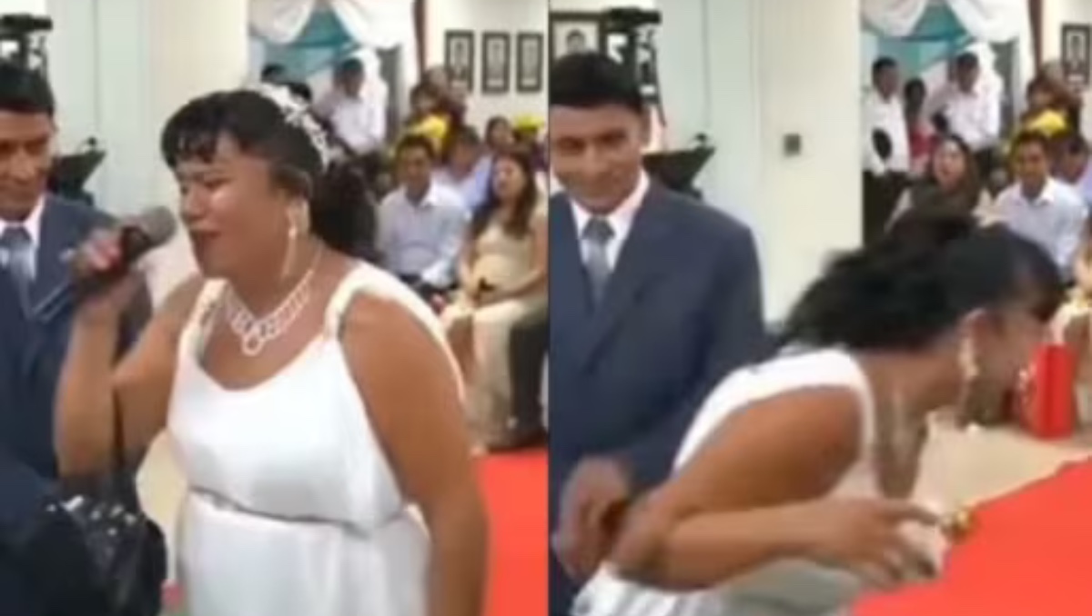 "‘Perdonenmen todos, no acecto’: el video viral de 2025 y la razón por la que la novia dijo no