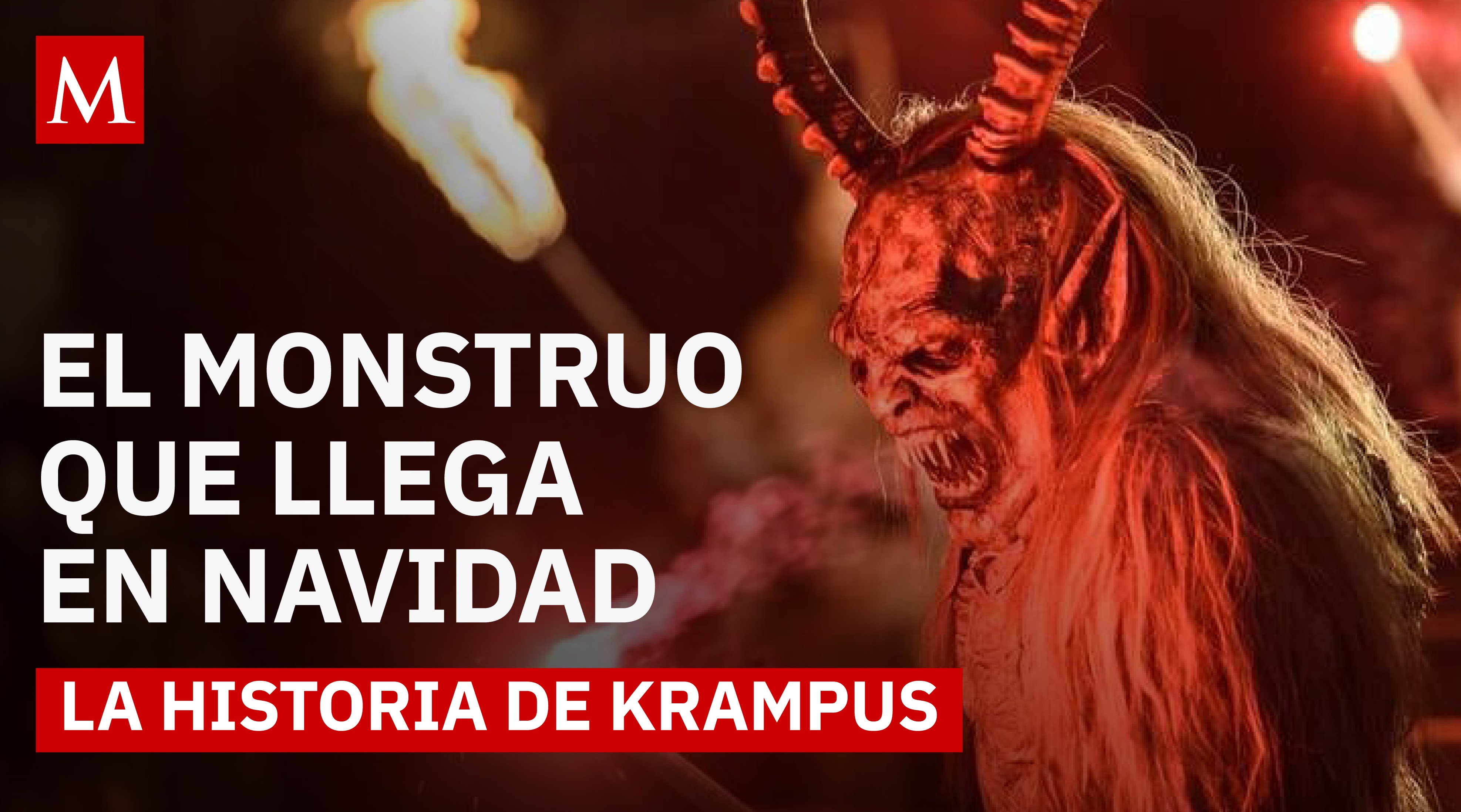 Él es Krampus, el demonio de la Navidad que castiga a los niños que se portaron mal