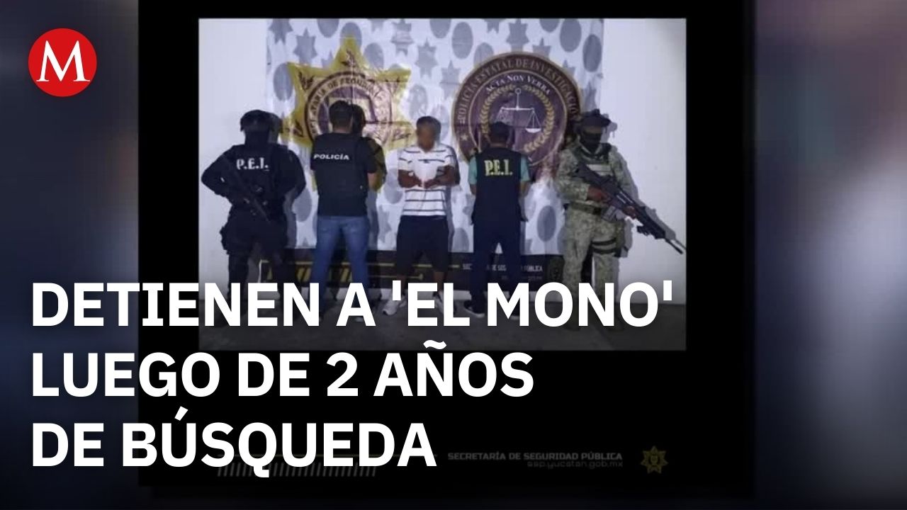 En Mérida, autoridades capturan a Víctor Manuel 'N' alias 'El Mono' por multihomicidio