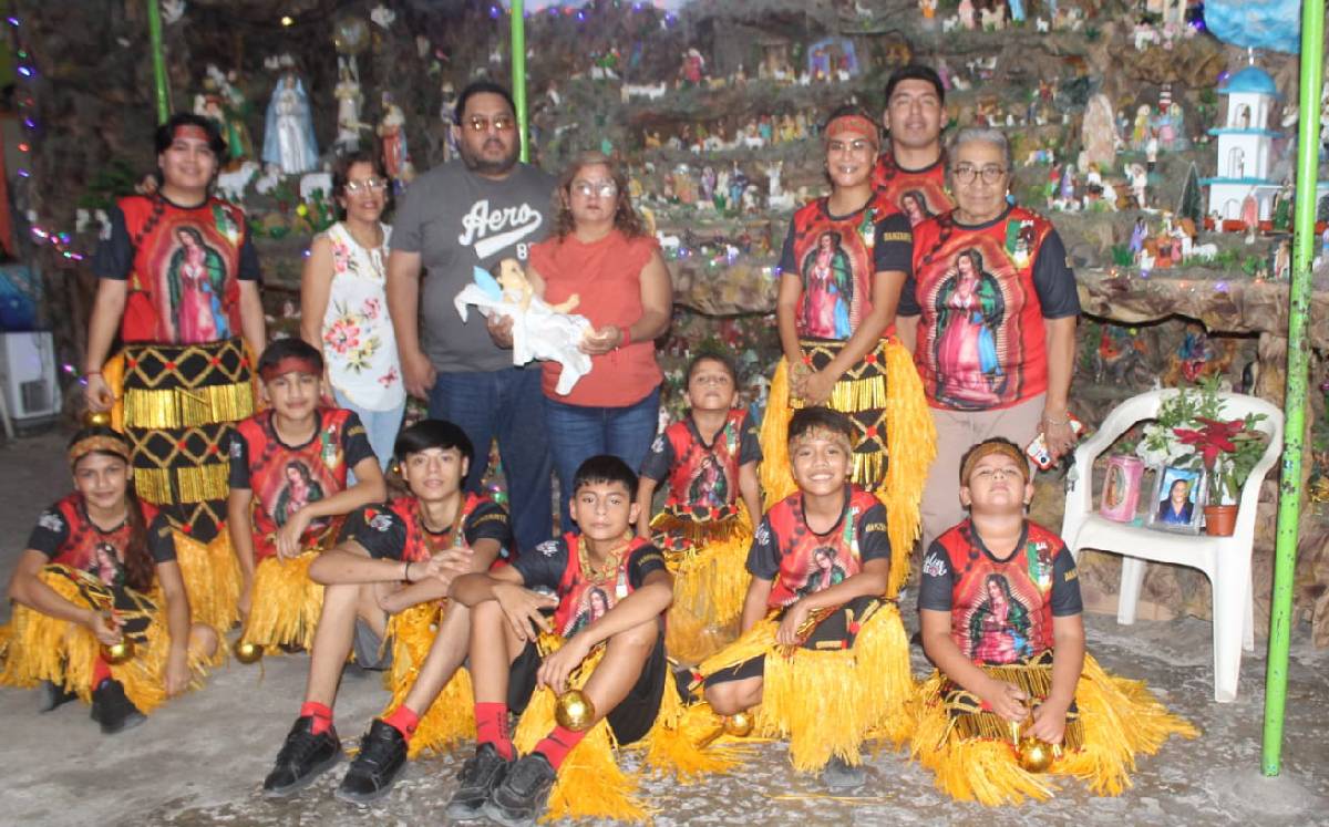 Con danza celebran el nacimiento del Niño Dios en Tampico. | Sergio Sánchez