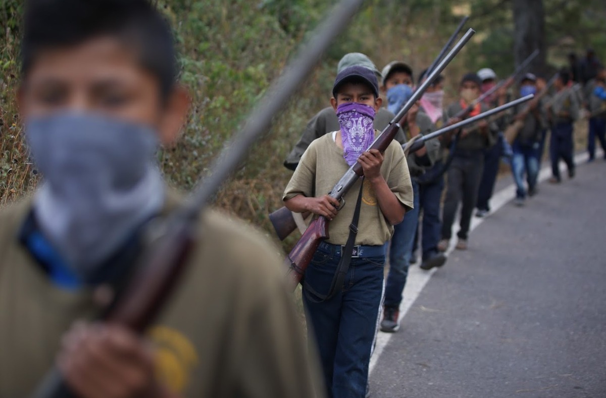 Menores participan en protesta por reclutamiento de niños por crimen organizado. (Fotos: Omar Franco/Milenio Diario)