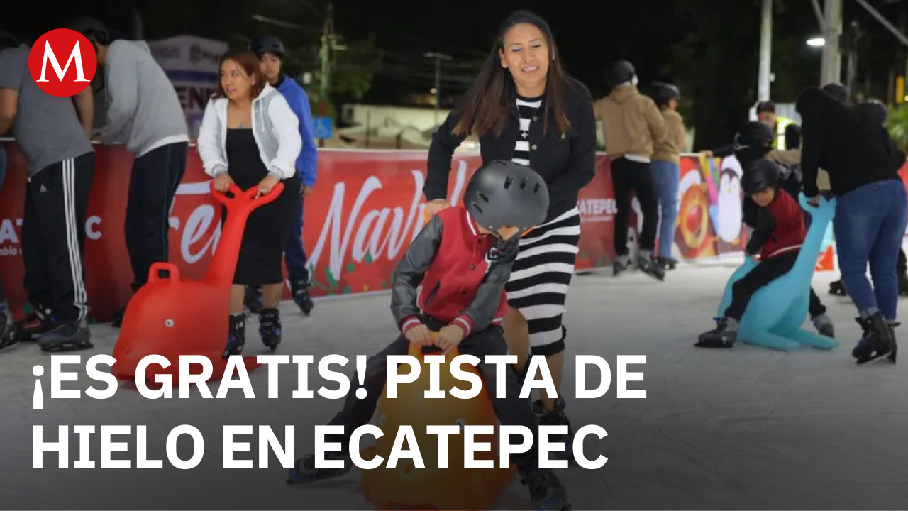 ¡Patina GRATIS! Conoce hasta cuándo estará la pista de hielo en Ecatepec