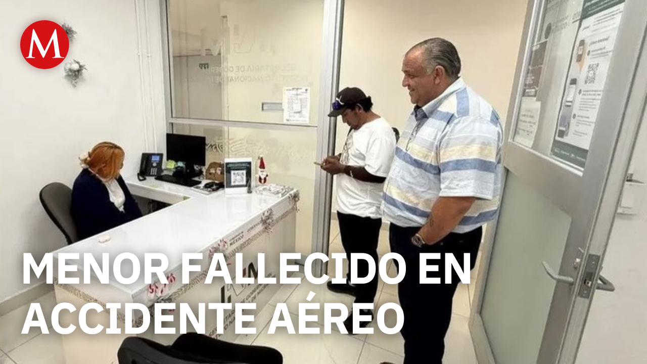 Viaja a EU padre de Federico, menor fallecido en accidente aéreo de Semar