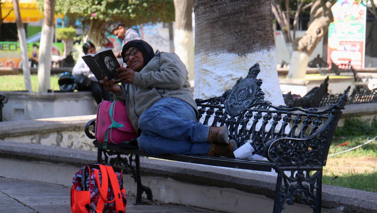 Originario de Tierra Caliente, Guerrero, desde hace tres semanas llegó a la Comarca Lagunera en el tren. | Rolando Riestra