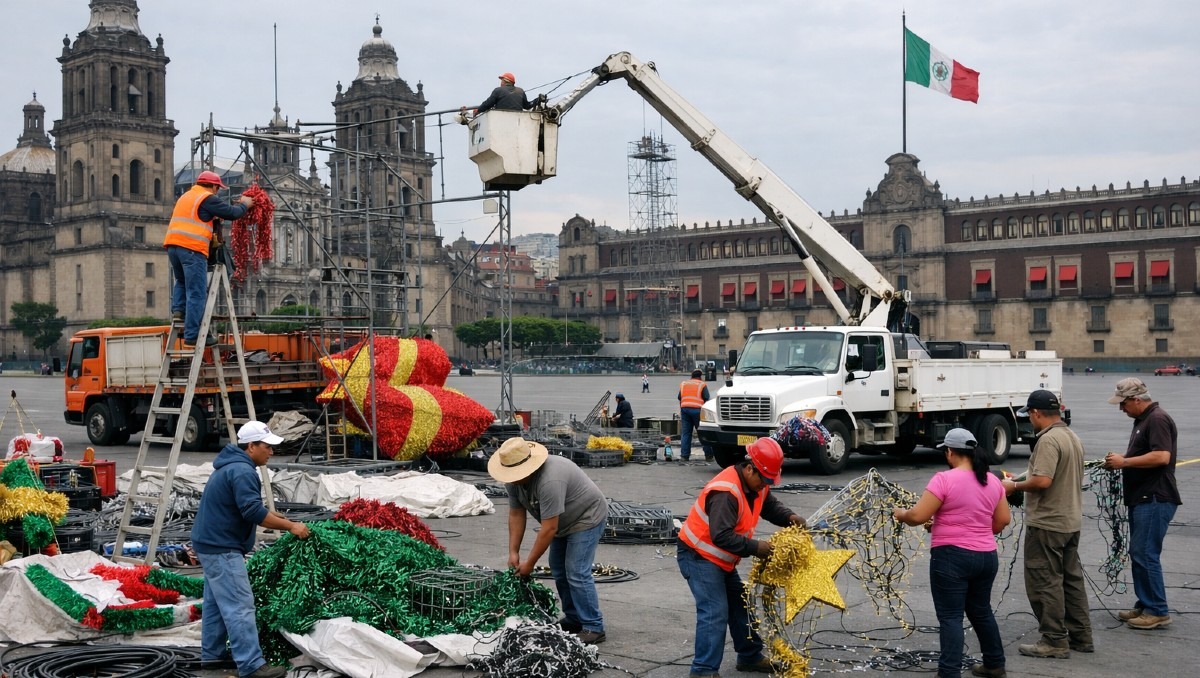 Se te acaba el tiempo. Éste es el ÚLTIMO día que tendrás para poder ver el Alumbrado Navideño en el Zócalo de la CdMx