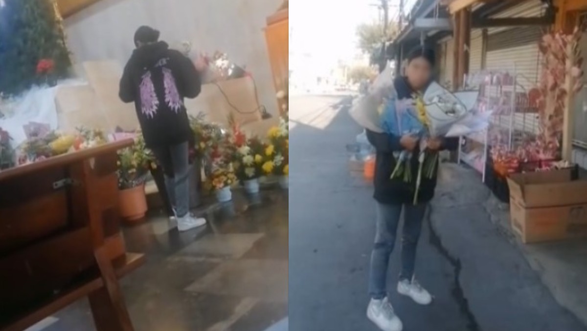 Presuntamente las robaba y posteriormente las vendía en un lugar cercano a la iglesia. Foto: Especial