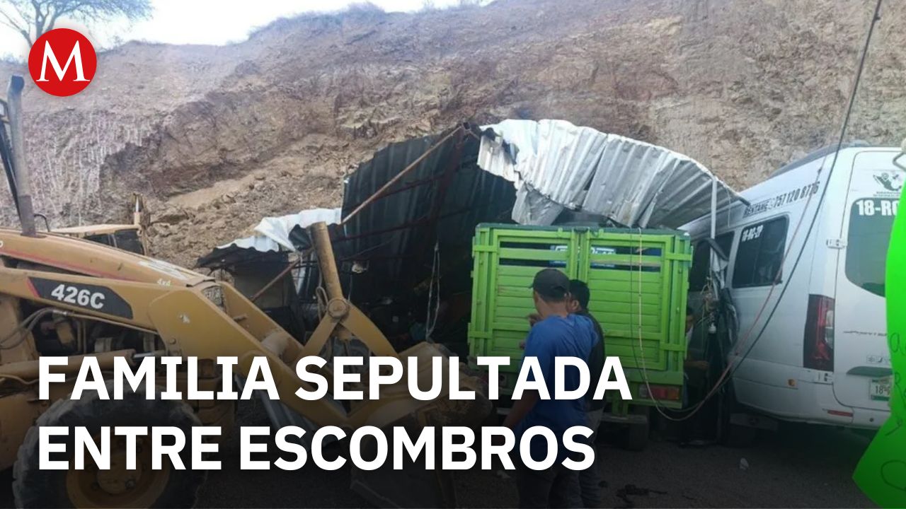 Deslave sepulta a una familia; confirman fallecimiento de madre y búsqueda activa de hijas