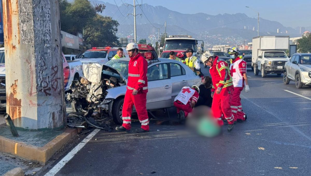 El joven portaba el cinturón de seguridad y resultó con múltiples golpes en varias partes del cuerpo. Fabricio Gallegos