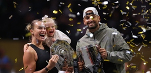 Nick Kyrgios venció a la número uno del mundo Aryna Sabalenka en el partido de exhibición que disputaron en Dubái