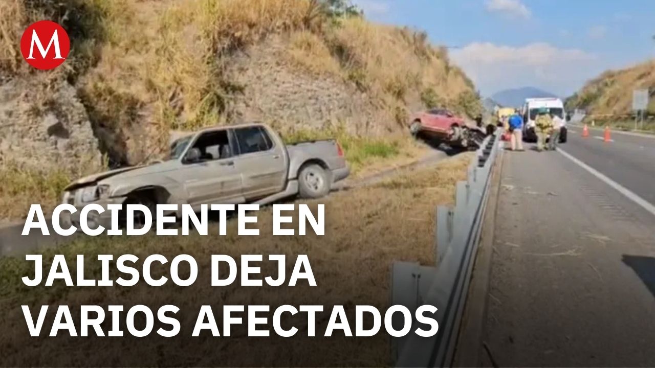 Accidente en la autopista Guadalajara-Colima deja varias personas afectadas