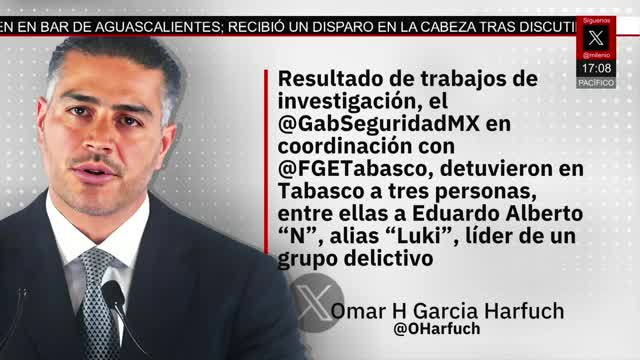 Capturan a 'El Luki' jefe del 'CJNG' en Tabasco | Milenio Noticias, 29 de diciembre de 2025