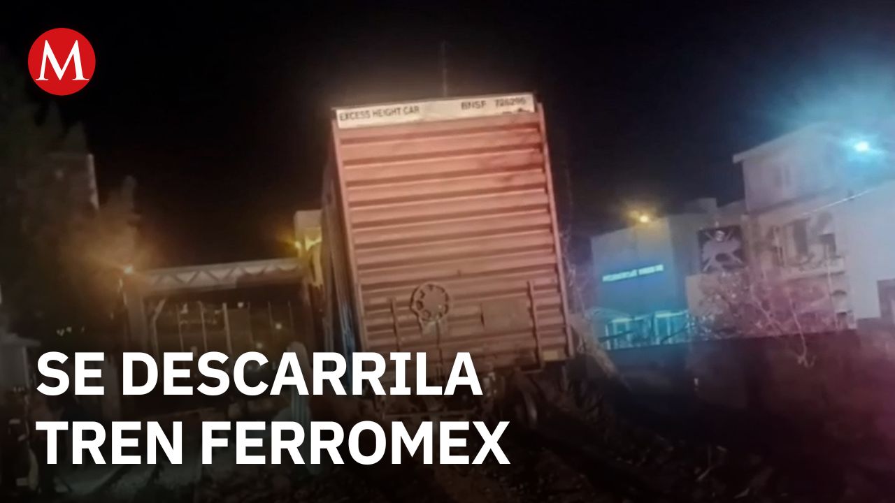 Se descarrila tren de Ferromex en Nogales sin personas lesionadas