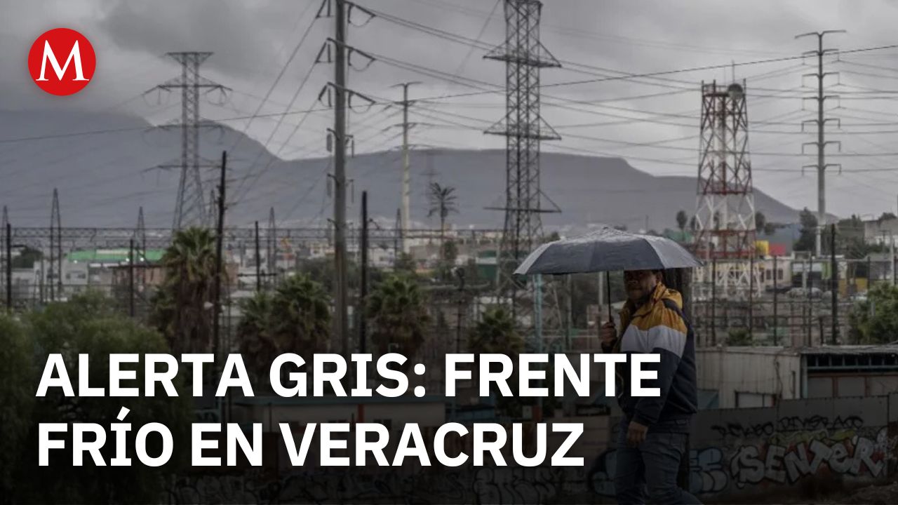 Frente frío 25 provoca activación de alerta gris en todo Veracruz