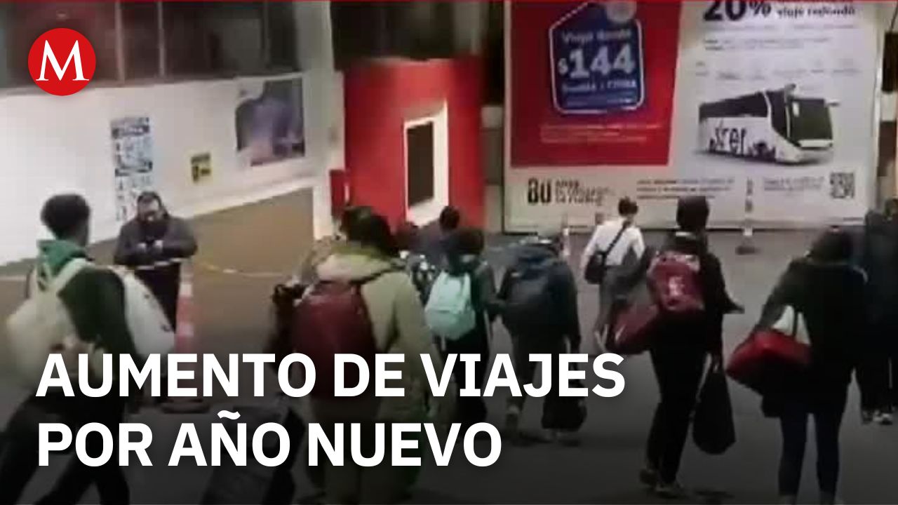 Aumenta afluencia en la Central de Autobuses de Puebla por festejos de Año Nuevo