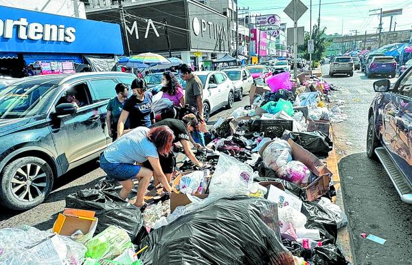En camellones de avenidas primarias de la entidad hay pila de desechos. Especial