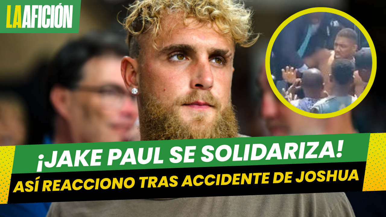 Jake Paul reacciona al accidente que sufrió Anthony Joshua: "La vida es más importante que el boxeo"