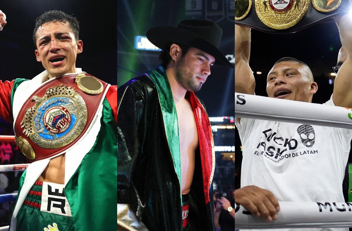 México mantiene su trono en el boxeo con 10 campeones mundiales en 2025 (Instagram @rafa_espinoza/AFP/Reuters)