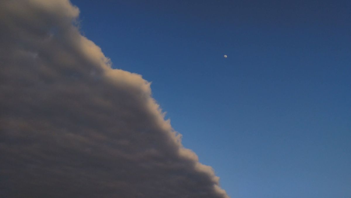 La gran nube es visible desde el Área Metropolitana de Monterrey. | Especial