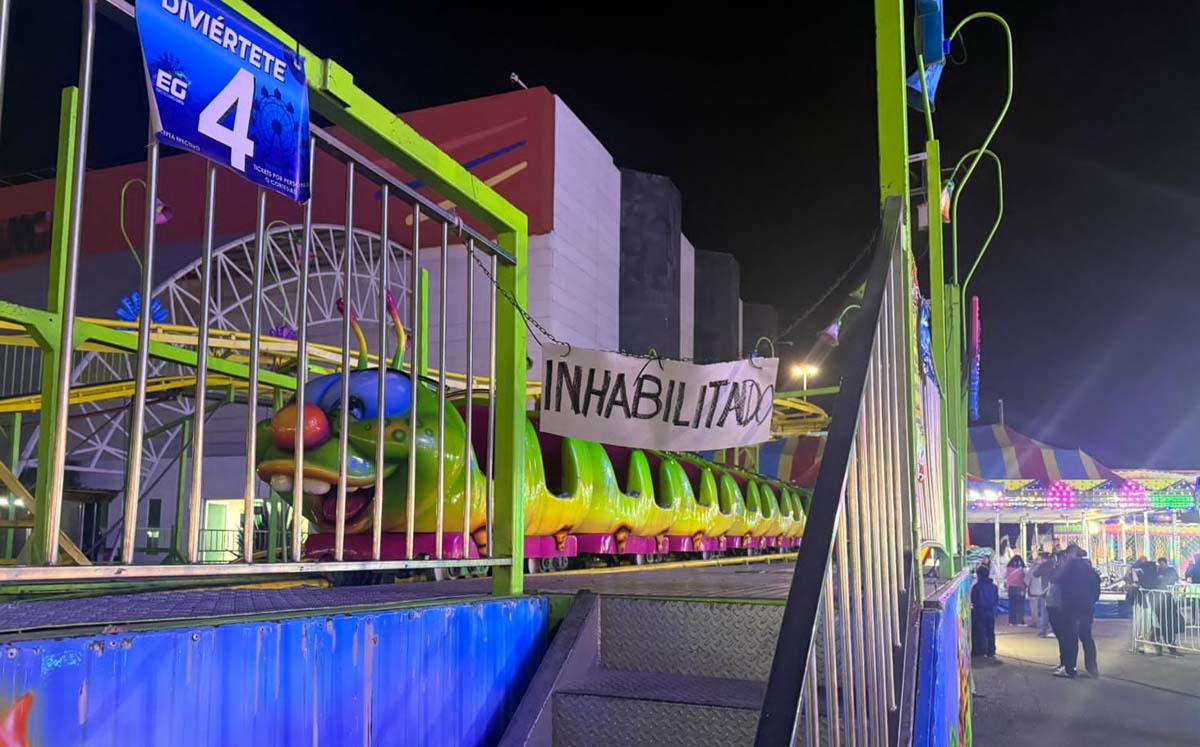 Bebé sale proyectada de juego mecánico en Feria de Durango. | Foto: Especial