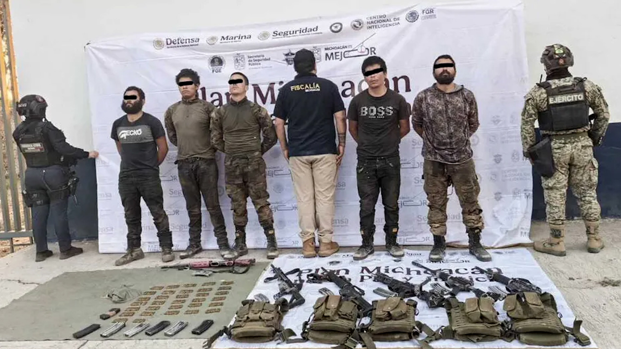 Golpe al CJNG: detienen a seis presuntos integrantes en Buenavista, Michoacán