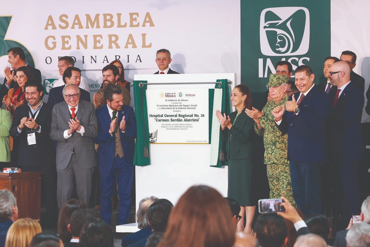 La presidenta Claudia Sheinbaum puso en marcha el centro médico número 36. ESIMAGEN