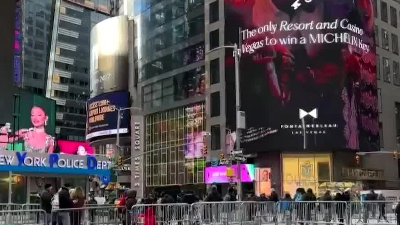 Refuerzan seguridad en NY por celebración de Año Nuevo en Times Square