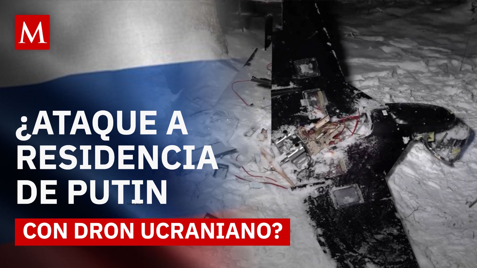 Rusia muestra un dron derribado y lanza una acusación que vuelve a tensar el conflicto