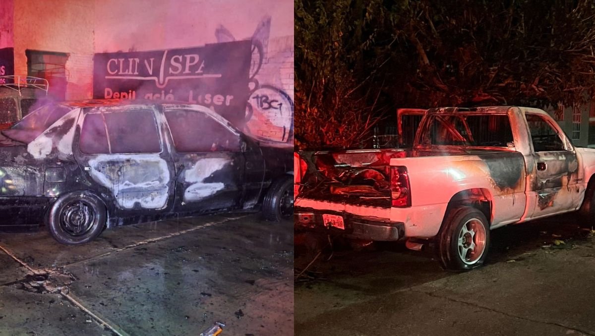 Ambos vehículos estacionados en distintas calles del Centro de Torreón se incendiaron y movilizó a Bomberos. | Especial