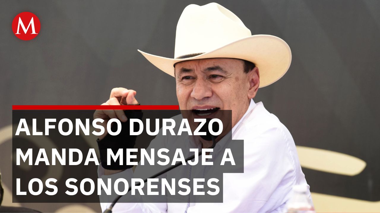 El gobernador de Sonora, Alfonso Durazo, desea un feliz año 2026