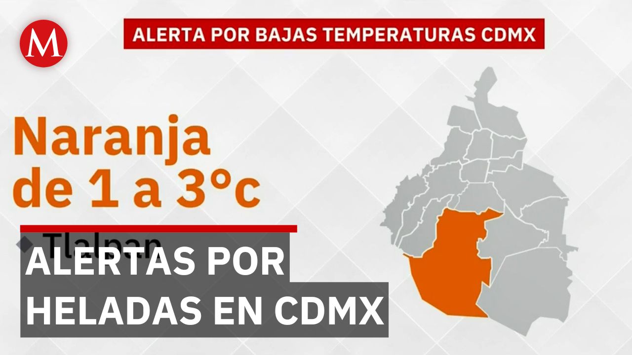 Activan alertas por heladas en alcaldías de la CdMx