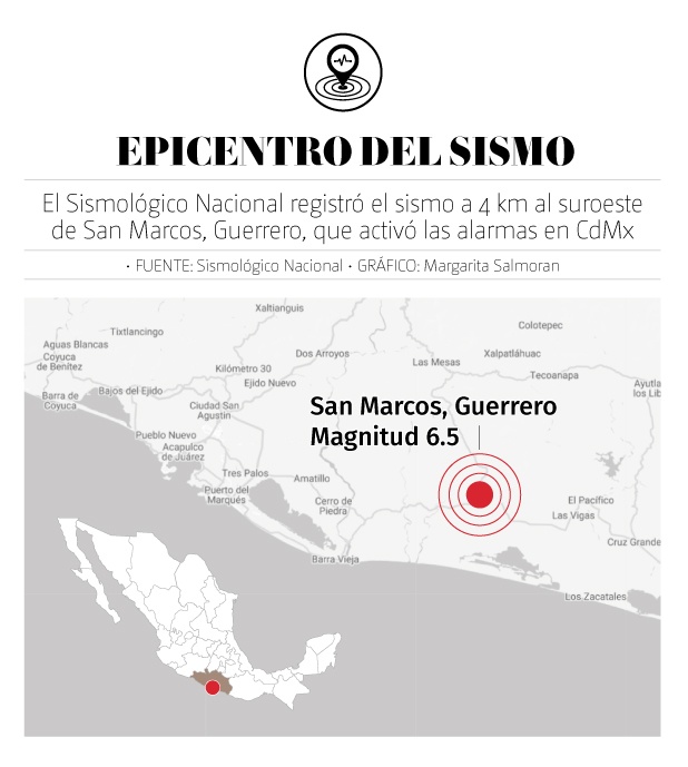 Epicentro del sismo