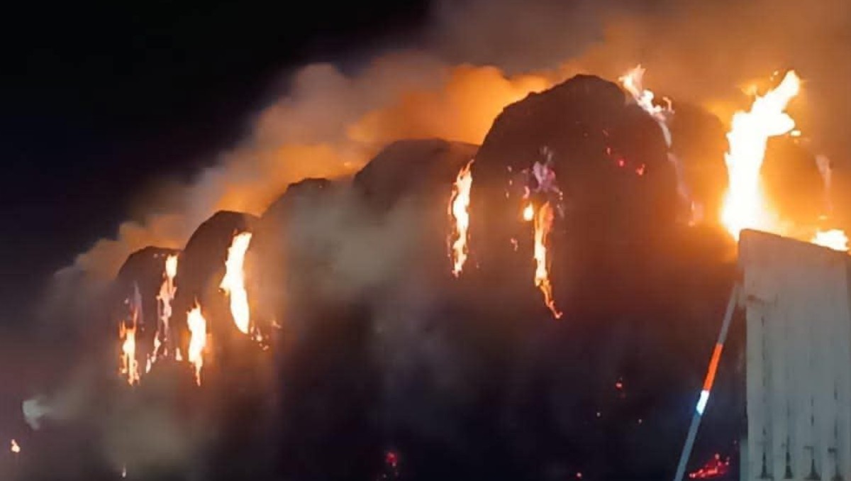 Incendio de tractocamión en carretera Victoria- Matamoros