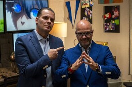 Luis García Postigo y Christian Martinoli, comentaristas deportivos estelares de TV Azteca