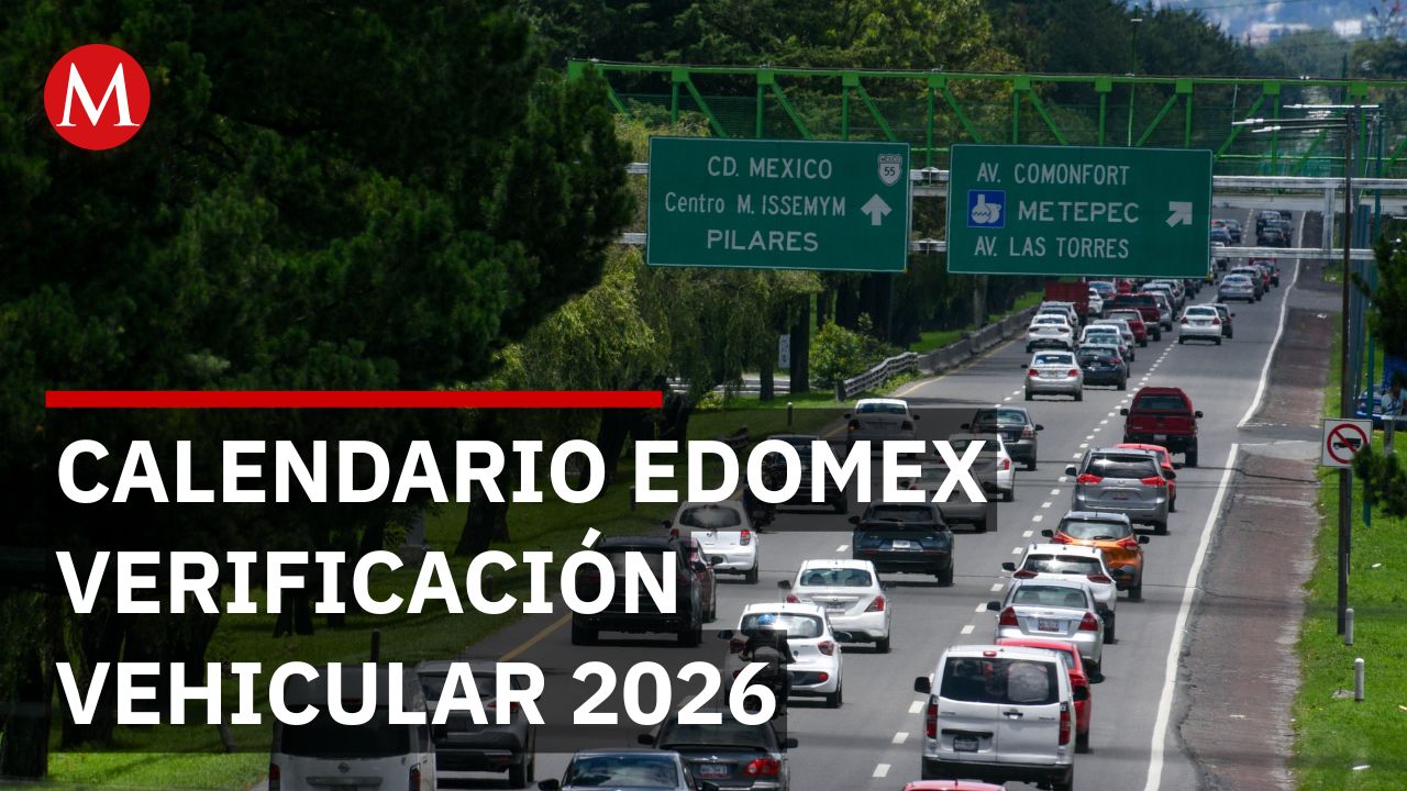 Estado de México publica calendario oficial de verificación vehicular 2026