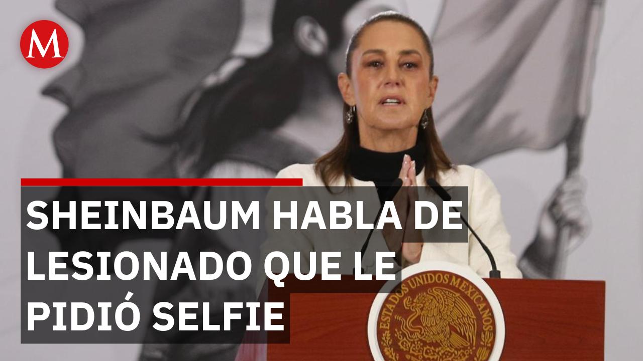 Sheinbaum aclara polémica sobre FOTO con herido del Tren Interoceánico